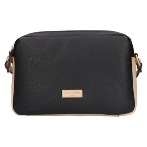Dámska crossbody kabelka Hexagona Tolla - čierno-béžová