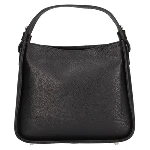 Dámska kožená kabelka Italia Lusia - čierna