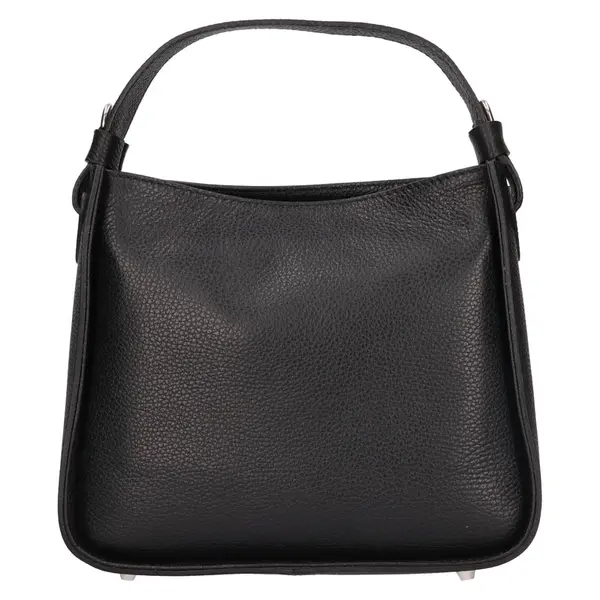 Dámska kožená kabelka Italia Lusia - čierna