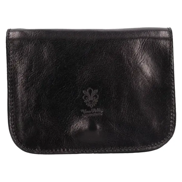 Dámska crossbody kožená kabelka Italia Helen - čierna