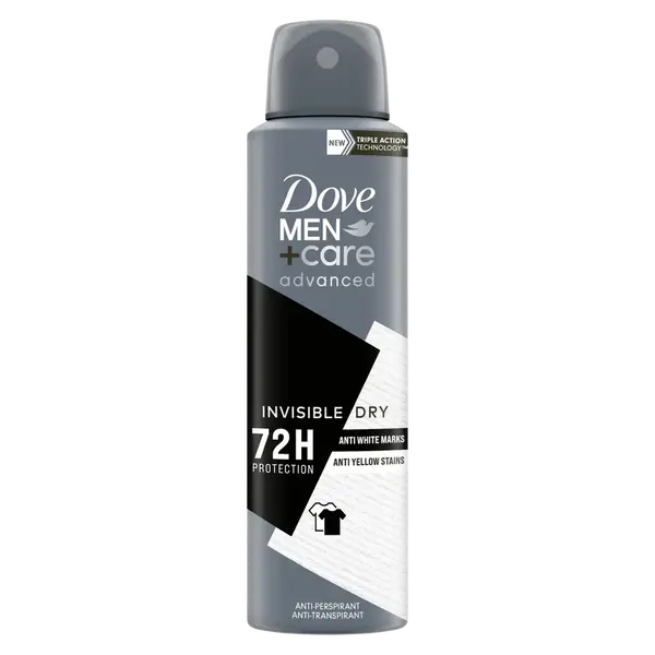 DOVE MEN+CARE Advanced Invisible Dry Antiperspirant sprej 150 ml