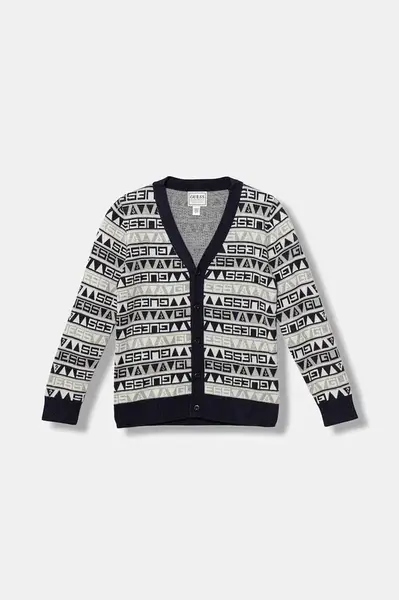 Dětský kardigan Guess tmavomodrá barva, N5BR06 Z2BB0