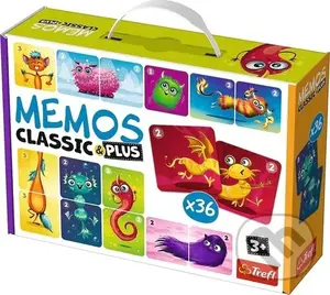 Pexeso Classic&Plus: Roztomilé příšerky 3v1 - hra z kategorie Karty, pexeso