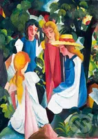 August Macke - Four Girls, 1913 - puzzle z kategorie Umělecké