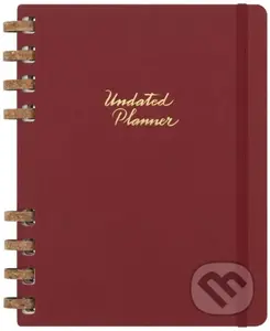 Moleskine – nedatovaný špirálový plánovací červený diár