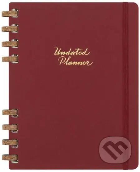 Moleskine – nedatovaný špirálový plánovací červený diár