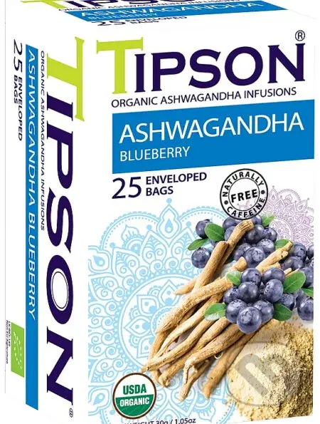 TIPSON BIO Ashwagandha Blueberry 25x1,2g