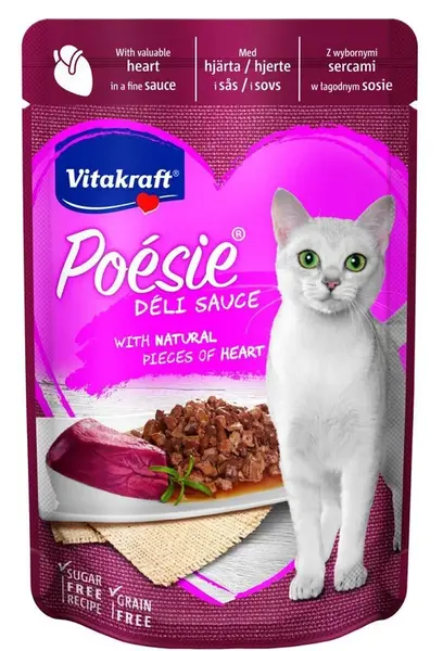 Vitakraft Poésie Déli Sauce pro kočky - s masem ze srdce 85 g