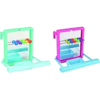 Flamingo hračka pro ptáky - zrcadlo s koulí 1 ks