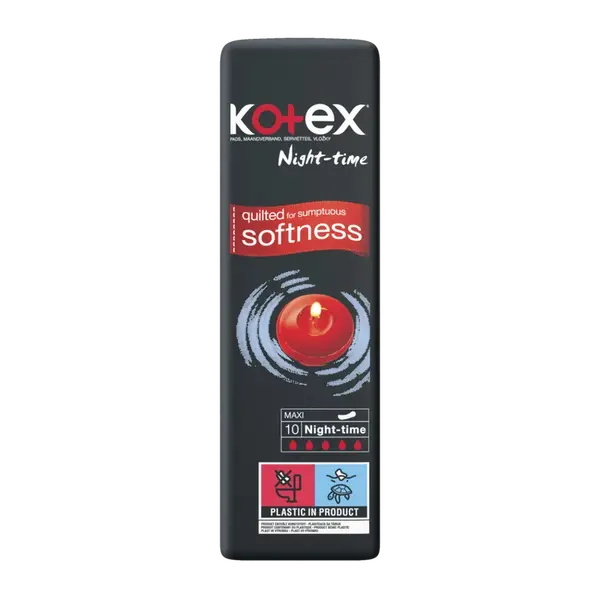 Kotex Night-time Maxi vložky 10 ks