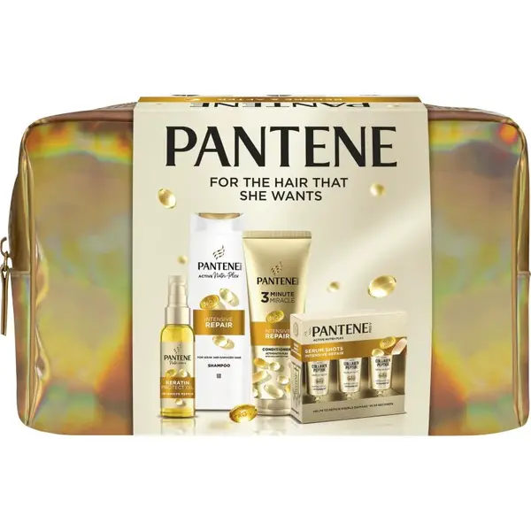 Pantene Pro-V Active Nutri Plex Golden Bag darčeková sada pre poškodené vlasy