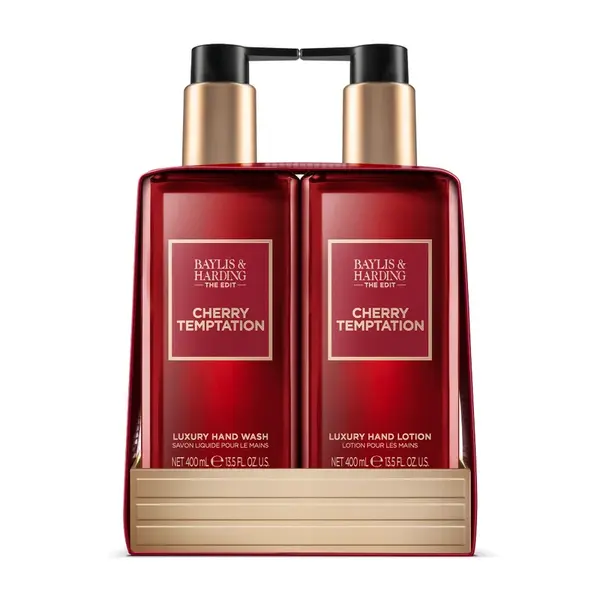 Baylis & Harding The Edit Sada péče o ruce Cherry Temptation 2x400 ml
