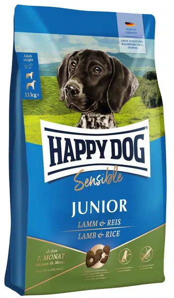 Happy Dog Sensible Junior Lamm & Reis 4 kg