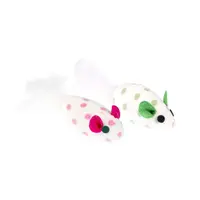 GimCat hračka pro kočky - tečkovaná myš 2 ks