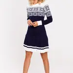 Made Of Emotion Woman's Sweater MXS01 Navy Blue