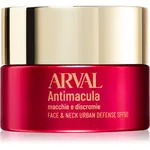 Arval Antimacula Face & Neck Urban Defense SPF50 ochranný krém proti tmavým skvrnám 50 ml