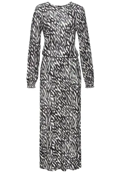 LASCANA Šaty  krémová / dymovo modrá