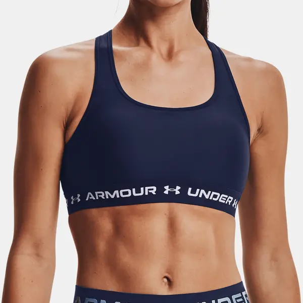 Under Armour Podprsenka UA Crossback Mid Bra-NVY - Dámské