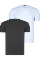 DUAL SET T8569 DEWBERRY BIKE COLLAR MENS T-SHIRT-BLUE-ANTHRACITE