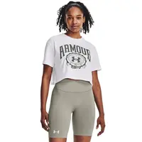Dámské tričko Under Armour Collegiate Crest Crop SS