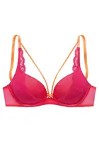 VIVANCE Podprsenka  oranžová / ružová