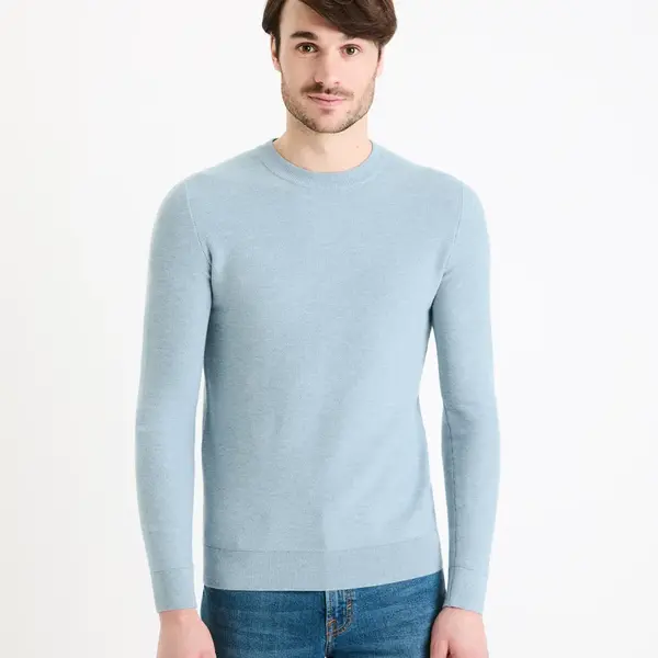 Celio Svetr Bepic s kulatým výstřihem - Pánské