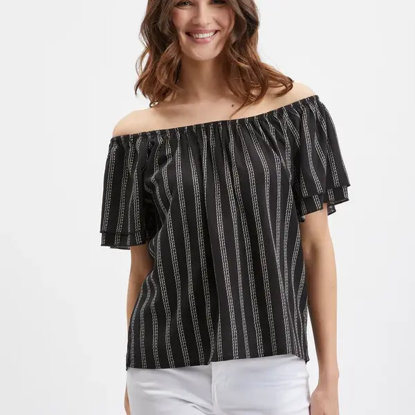 Orsay Černá dámská pruhovaná halenka - Dámské