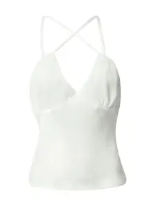 Nasty Gal Top  prírodná biela