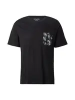 JACK & JONES Tričko 'JJROX'  čierna / biela