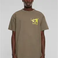Pánské trčiko Ultraprovocateur Acid Heavy Oversize tričko - tmavá khaki