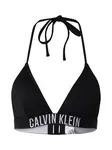 Calvin Klein Swimwear Bikinový top  čierna / biela