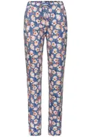 VIVANCE Pyžamové nohavice  nebielená / modrosivá / svetlooranžová