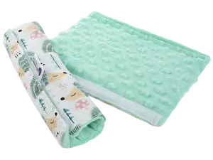 Medi Partners Cotton + minky car seat belt protector – Hedgehogs + minky minky