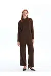 LC Waikiki LCW Women's Elastic Waist Plain Knitted Trousers
