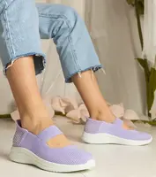 Gemre Purple women's sneakers on embossed sole Muratti