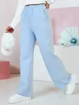 Spodnie damskie dresowe wide leg DRESLINA niebieskie Dstreet