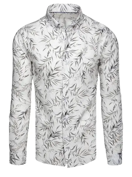 Pánská vzorovaná košile bílá