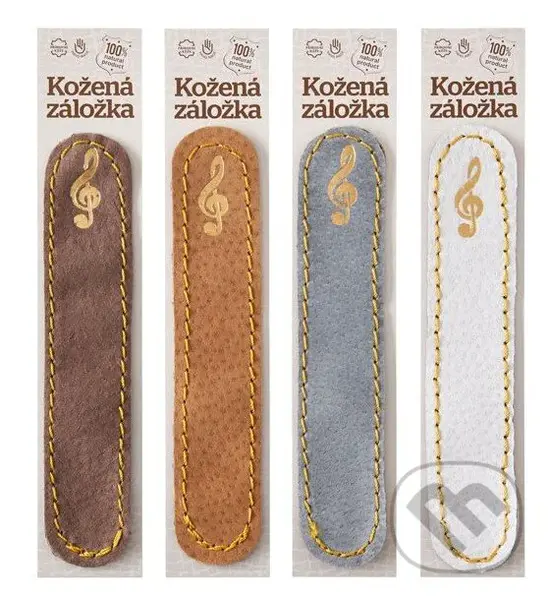 Kožená záložka do knihy Husľový kľúč