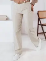 Dámské béžové struksové kalhoty WELVIA