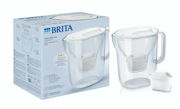 BRITA Style Essential XL 3,6 l filtrační konvice + 1 filtr bílá
