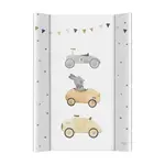 CEBA BABY Přebalovací podložka 2-hranná s pevnou deskou (50x70) Basic Bunny Driver