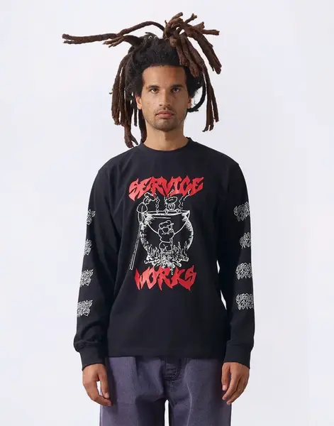 Tričko Service Works Boiling Point LS Tee Black