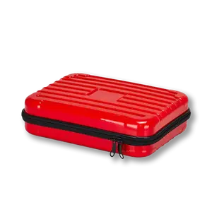 Kadernícký červený kufrík pre nástroje BDS hairdressing case red