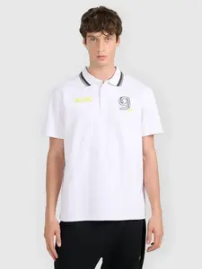 Pánské regular polo tričko 4f x robert lewandowski bílá l