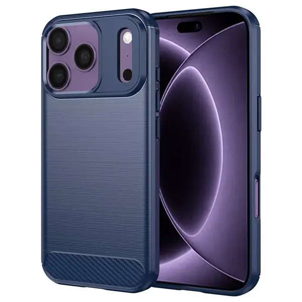Carbon obal, iPhone 17 Pro / 18 Pro, modrý