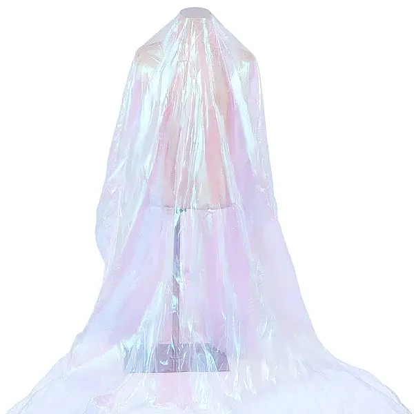 Iridescent Laser Polyester Fabric for DIY Crafts