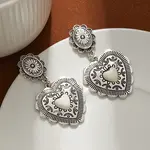 Dangle Stud Earrings Alloy & Synthetic Turquoise Dangle Stud Earrings
