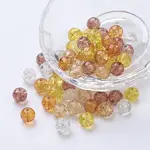 Baking Paint Crackle Glass Beads
