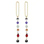 2Pcs Glass Car Pendant Decorations