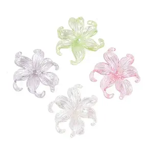 Transparent Acrylic Bead Caps